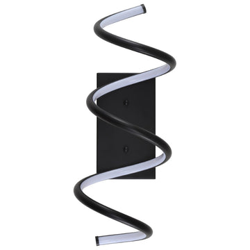 Scribble 7" Modern Metal Integrated LED Vanity Light Sconce - JONATHAN Y